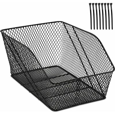 Relaxdays Fahrradkorb - Robuster Metallkorb 22x30x46cm Relaxdays Fahrradkorb - Robuster Metallkorb 22x30x46cm