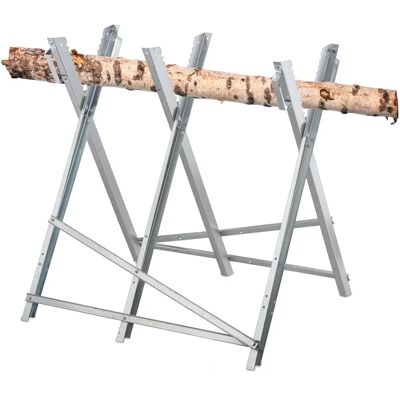 Relaxdays Stahl Holzspalterstütz - Unterstützt bis 150 kg - Klappbar & Tragbar - Zum Holzsägen Relaxdays Stahl Holzspalterstütz - Unterstützt bis 150 kg - Klappbar & Tragbar - Zum Holzsägen