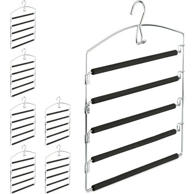 RELAXDAYS Perchas metálicas compactas - Juego de 7 para ahorro de espacio RELAXDAYS Perchas metálicas compactas - Juego de 7 para ahorro de espacio