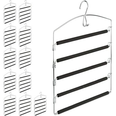 Relaxdays Juego de 12 perchas metálicas antideslizantes - Ropa Relaxdays Juego de 12 perchas metálicas antideslizantes - Ropa