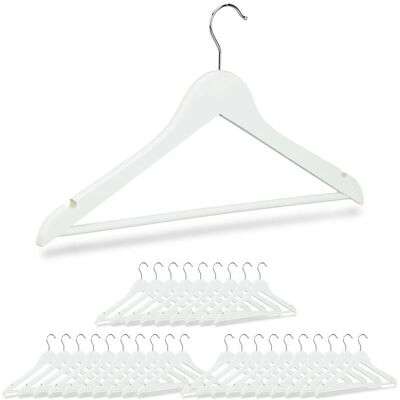 Relaxdays 30 Perchas de Madera - Giratorias 360° - Resistente Relaxdays 30 Perchas de Madera - Giratorias 360° - Resistente