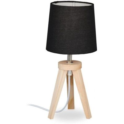RELAXDAYS Trä Tripod Bordslampa - Skandinavisk Stil - E14, 31x14cm RELAXDAYS Trä Tripod Bordslampa - Skandinavisk Stil - E14, 31x14cm