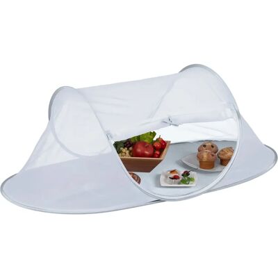 Relaxdays Voedselbeschermer - Grijs/Wit - 40x110x58cm Relaxdays Voedselbeschermer - Grijs/Wit - 40x110x58cm