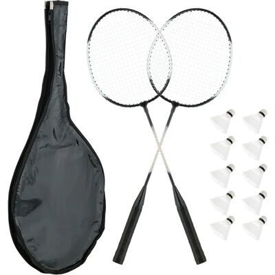 Set da badminton RELAXDAYS con 2 racchette e 10 volani Set da badminton RELAXDAYS con 2 racchette e 10 volani