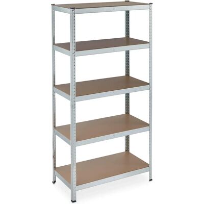 Relaxdays Étagère en Acier Galvanisé pour Charges Lourdes - 5 Rayons Ajustables - 180x90x45 cm - Publicité Relaxdays Étagère en Acier Galvanisé pour Charges Lourdes - 5 Rayons Ajustables - 180x90x45 cm - Publicité