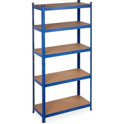 Estanterías metálicas Relaxdays - 2 unidades, 875 kg, 180x90x40cm, Azul Estanterías metálicas Relaxdays - 2 unidades, 875 kg, 180x90x40cm, Azul