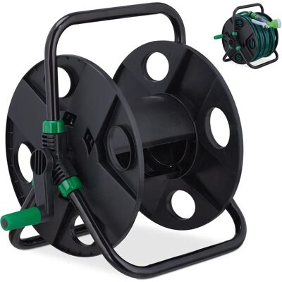 Relaxdays Water Hose Reel - 30 m, Green/Black, Garden Accessory Relaxdays Water Hose Reel - 30 m, Green/Black, Garden Accessory