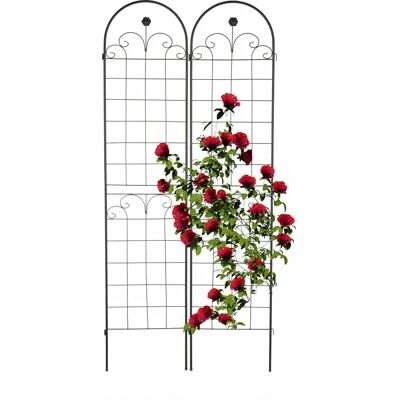 Relaxdays Soporte para Plantas - 10041670, Negro, 220x50cm Relaxdays Soporte para Plantas - 10041670, Negro, 220x50cm