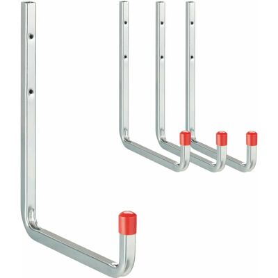 Relaxdays Porta Utensili - Set di 4 ganci da parete Relaxdays Porta Utensili - Set di 4 ganci da parete