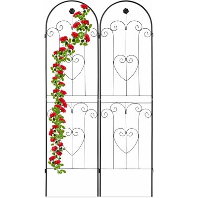 Relaxdays plantensteun set met decoratieve rekken Relaxdays plantensteun set met decoratieve rekken
