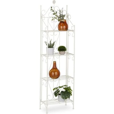 Estantería para Plantas - 4 Estantes - Metal Vintage - 156x46x25cm Estantería para Plantas - 4 Estantes - Metal Vintage - 156x46x25cm