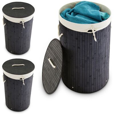 RELAXDAYS Cesto de Bambú Plegable, 70L - Cesto Ropa Sucia RELAXDAYS Cesto de Bambú Plegable, 70L - Cesto Ropa Sucia