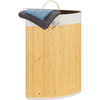 Relaxdays Juego de 2 Cestos de Ropa en Esquina - 60L Relaxdays Juego de 2 Cestos de Ropa en Esquina - 60L