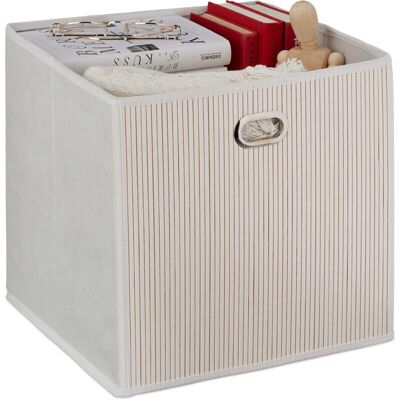 Set de cajas de almacenamiento en bambú RELAXDAYS - Cuadrado, Plegable, 28L Set de cajas de almacenamiento en bambú RELAXDAYS - Cuadrado, Plegable, 28L
