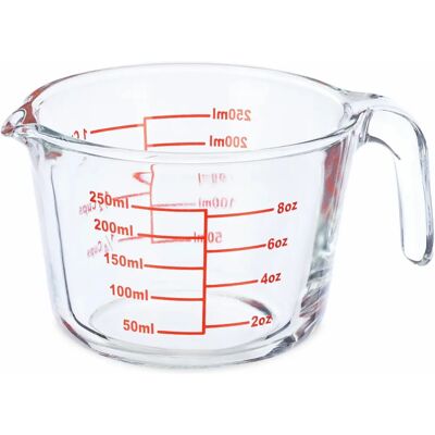 Relaxdays 10042263 Copo medidor - Vidro de borosilicato resistente ao calor Relaxdays 10042263 Copo medidor - Vidro de borosilicato resistente ao calor