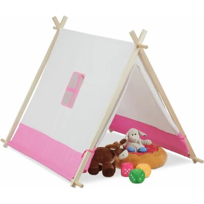 Relaxdays Kinder Spielzelt - Weiß-Rosa - Spielzelt / Tunnel Relaxdays Kinder Spielzelt - Weiß-Rosa - Spielzelt / Tunnel