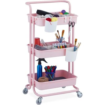 Relaxdays 86 x 43 x 34 cm Multiuse Storage Cart - Kitchen & Office Relaxdays 86 x 43 x 34 cm Multiuse Storage Cart - Kitchen & Office