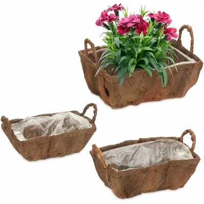 Relaxdays Modell 10042584 Blumenkübel - Set aus 3 Naturfasern Relaxdays Modell 10042584 Blumenkübel - Set aus 3 Naturfasern