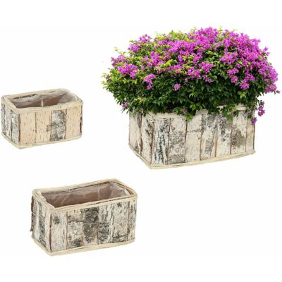 Relaxdays Flowerpot Set - Natural/White - Flowerpot Set Relaxdays Flowerpot Set - Natural/White - Flowerpot Set