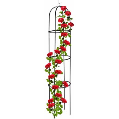 Relaxdays Support de Plantes Obélisque 190cm - Support pour Plantes Grimpantes - Publicité Relaxdays Support de Plantes Obélisque 190cm - Support pour Plantes Grimpantes - Publicité