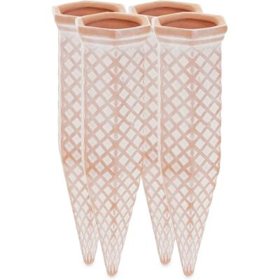 Relaxdays Vattningskeglar - 4 st, Terracotta Relaxdays Vattningskeglar - 4 st, Terracotta
