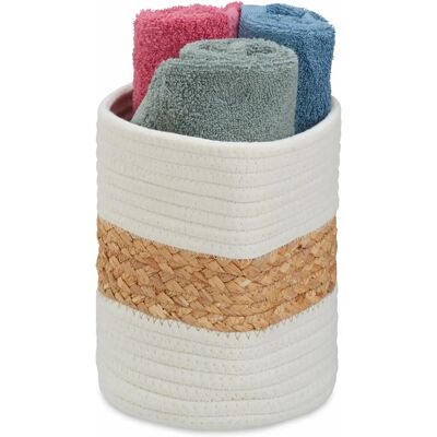 Relaxdays Boîte de Rangement - Panier en Coton pour Salle de Bain et Chambre - Publicité Relaxdays Boîte de Rangement - Panier en Coton pour Salle de Bain et Chambre - Publicité