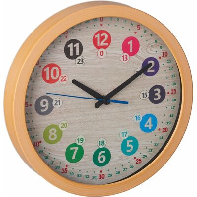 Relaxdays Wall/Table Clock - Multicolor Learning Kids' Time Clock Relaxdays Wall/Table Clock - Multicolor Learning Kids' Time Clock