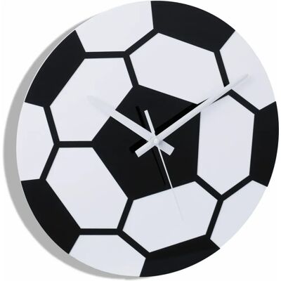 Relaxdays Voetbal Wandklok - 30x4cm - Zonder Cijfers Relaxdays Voetbal Wandklok - 30x4cm - Zonder Cijfers