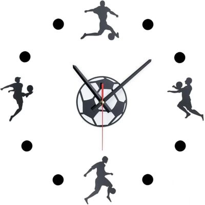 RELAXDAYS Wanduhr DIY Fußball 3D, 50-100cm, Kinderzimmer RELAXDAYS Wanduhr DIY Fußball 3D, 50-100cm, Kinderzimmer