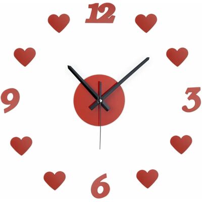 Relaxdays Wall/Table Clock - Red - Wall or Table Clock Relaxdays Wall/Table Clock - Red - Wall or Table Clock