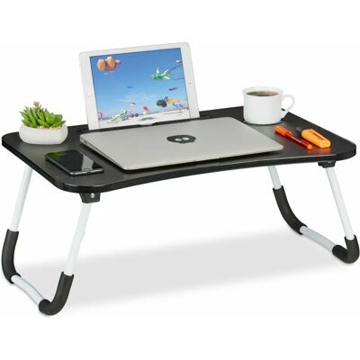 Relaxdays Supporto per Laptop - Pieghevole, per divano e letto, nero e bianco Relaxdays Supporto per Laptop - Pieghevole, per divano e letto, nero e bianco