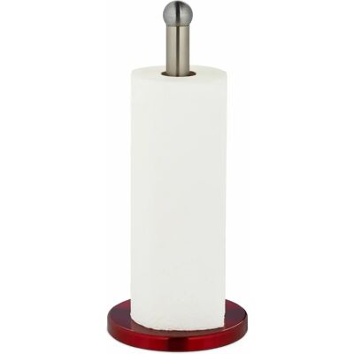 Relaxdays Porte-Rouleau en Inox - Rouge & Argenté - 35x15cm - Accessoire Cuisine - Publicité Relaxdays Porte-Rouleau en Inox - Rouge & Argenté - 35x15cm - Accessoire Cuisine - Publicité