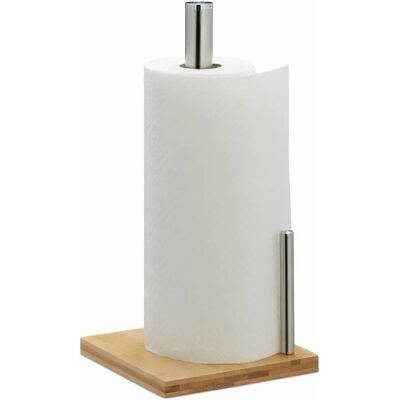 Relaxdays 10043321 porte essuie-tout - Vertical bambou acier inoxydable Relaxdays 10043321 porte essuie-tout - Vertical bambou acier inoxydable