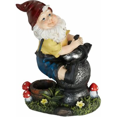 Statua di Gnomi da Giardino - Resistente alle Intemperie, 15x7.5x10.5cm Statua di Gnomi da Giardino - Resistente alle Intemperie, 15x7.5x10.5cm