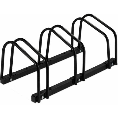 Relaxdays Support pour Vélos - Supporte 3 Vélos - Acier Résistant aux Intempéries Relaxdays Support pour Vélos - Supporte 3 Vélos - Acier Résistant aux Intempéries