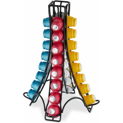 Relaxdays Coffee Capsule Holder - Nespresso, 32 Capsules, Black Relaxdays Coffee Capsule Holder - Nespresso, 32 Capsules, Black