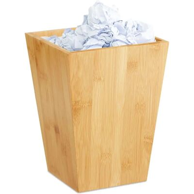Relaxdays Bamboo Waste Bin Set 4 Rectangular Natural - Waste Bin Relaxdays Bamboo Waste Bin Set 4 Rectangular Natural - Waste Bin