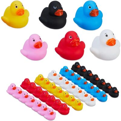 RELAXDAYS Gummiente-Set - 48 Stück, Mehrfarbig RELAXDAYS Gummiente-Set - 48 Stück, Mehrfarbig