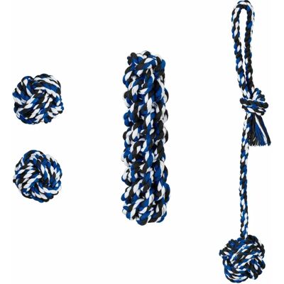 Relaxdays Hundespielzeug - 4er Set für aktives Spiel Relaxdays Hundespielzeug - 4er Set für aktives Spiel