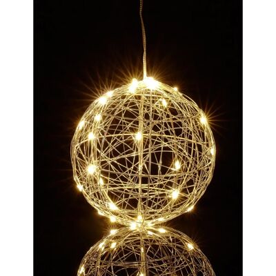 Relaxdays palla decorativa LED - Sfera interna, 15cm Relaxdays palla decorativa LED - Sfera interna, 15cm