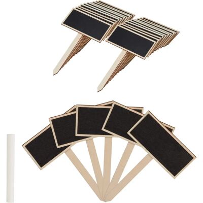 RELAXDAYS - Wooden Plant Labels Set - Herbs & Garden - 72 pcs RELAXDAYS - Wooden Plant Labels Set - Herbs & Garden - 72 pcs