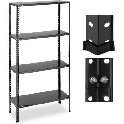 Relaxdays Steel Shelving Unit - Adjustable, Heavy Duty, 160kg Capacity Relaxdays Steel Shelving Unit - Adjustable, Heavy Duty, 160kg Capacity