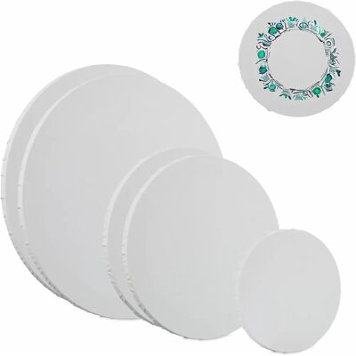 Relaxdays 10044670 Canvas - Set of 6, White, Art & Craft Supplies Relaxdays 10044670 Canvas - Set of 6, White, Art & Craft Supplies