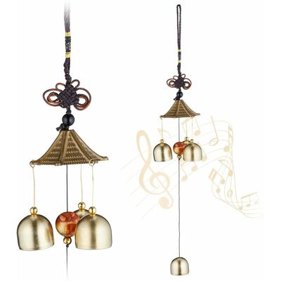 Relaxdays Windspiel-Set - Feng Shui Dekoration für Innen & Außen Relaxdays Windspiel-Set - Feng Shui Dekoration für Innen & Außen
