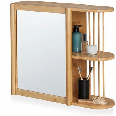 Relaxdays Badezimmer-Wandregal - Bambus, 53x62x20cm Relaxdays Badezimmer-Wandregal - Bambus, 53x62x20cm