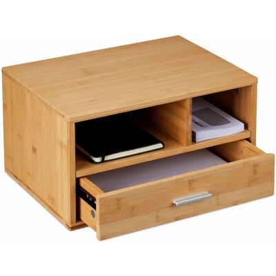 Organizer Biurkowy z Bambusa Relaxdays - Naturalny, 22x40x31cm Organizer Biurkowy z Bambusa Relaxdays - Naturalny, 22x40x31cm