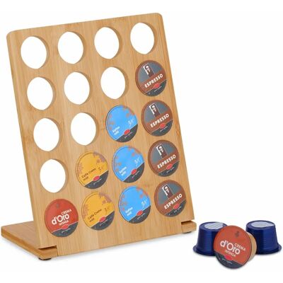 Relaxdays Coffee Capsule Holder - Natural Bambù, Fits Tchibo Cafissimo, 20 Capsules Relaxdays Coffee Capsule Holder - Natural Bambù, Fits Tchibo Cafissimo, 20 Capsules