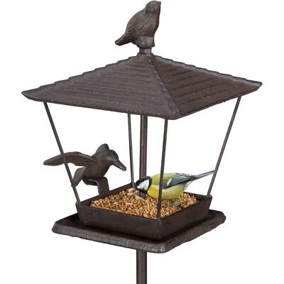 Relaxdays Bird Feeder - Rustic Cast Iron Garden Decor Relaxdays Bird Feeder - Rustic Cast Iron Garden Decor