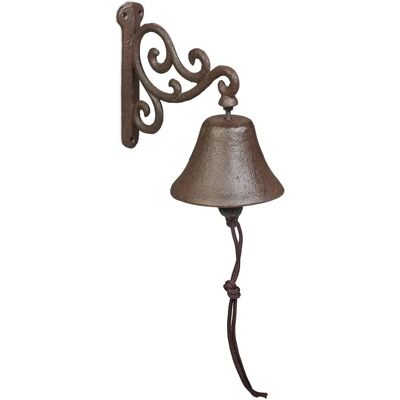 Cloche Murale en Fonte de Fer Design Antique Décorative avec Corde Cloche Murale en Fonte de Fer Design Antique Décorative avec Corde