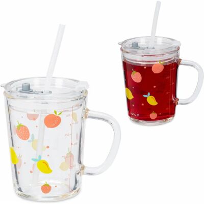 Relaxdays 10044956 Tasse - Kindgerechtes Fruchtmotiv - Becher Relaxdays 10044956 Tasse - Kindgerechtes Fruchtmotiv - Becher